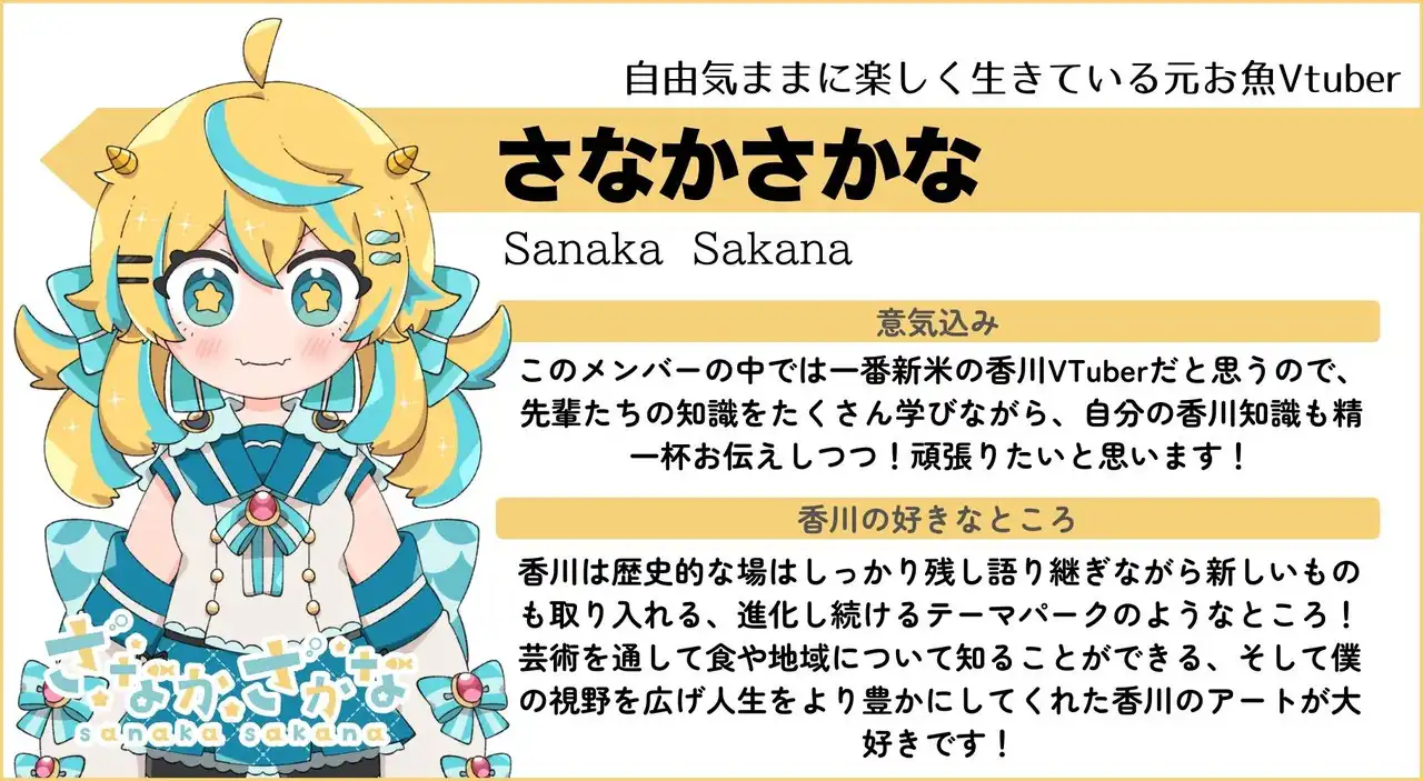 さなかさかなの紹介カード